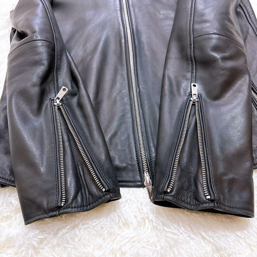 【美品】UNITED TOKYO ラムレザー ジャケット ブラック M