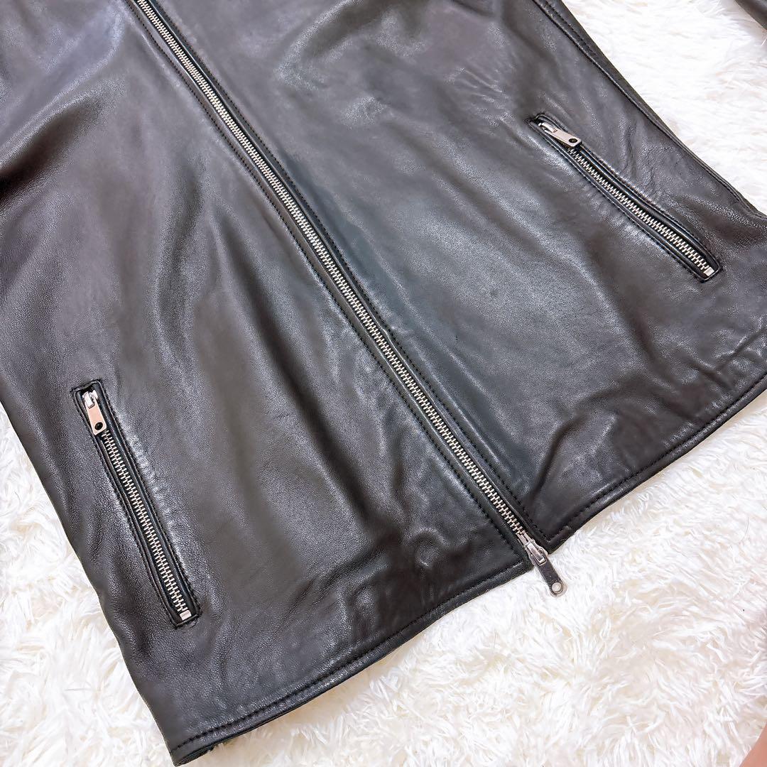 【美品】UNITED TOKYO ラムレザー ジャケット ブラック M