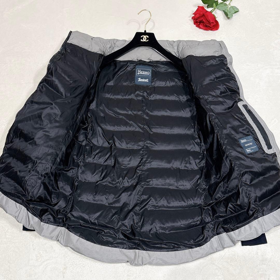 ほぼ未使用✨　ヘルノ　ラミナー　ダウンジャケット　スタンドカラー　グレー　XXL