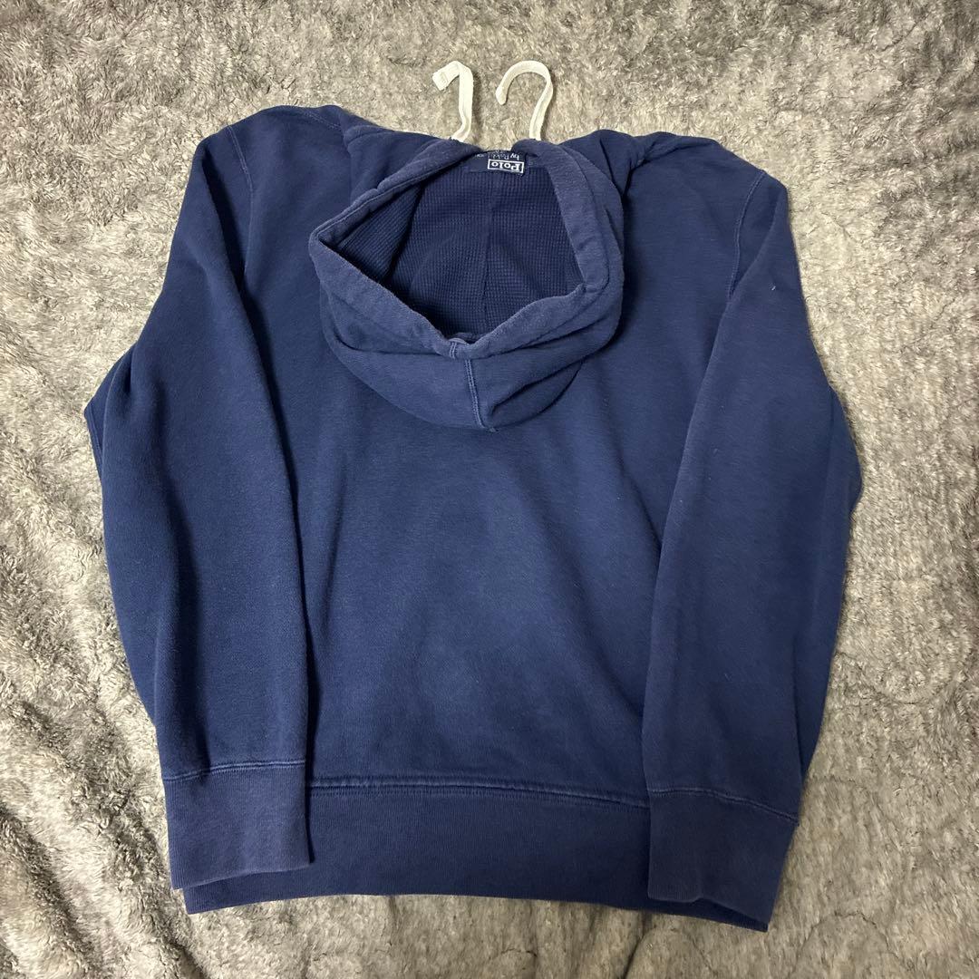 【極美品】90s ラルフローレン ジップパーカー 裏サーマル 肉厚