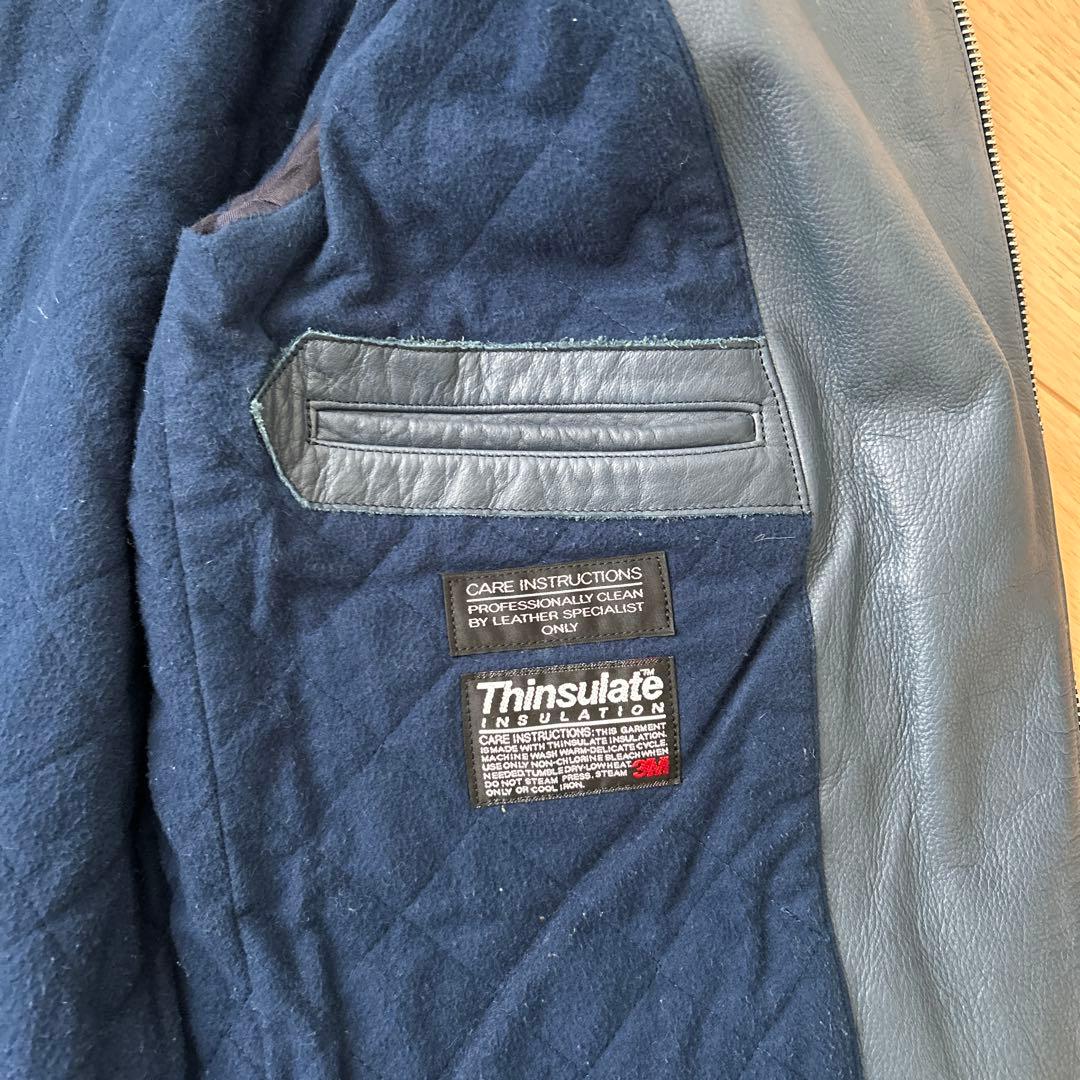 UNUSED ライダース　サイズ3 アンユーズド　レザージャケット ブルー