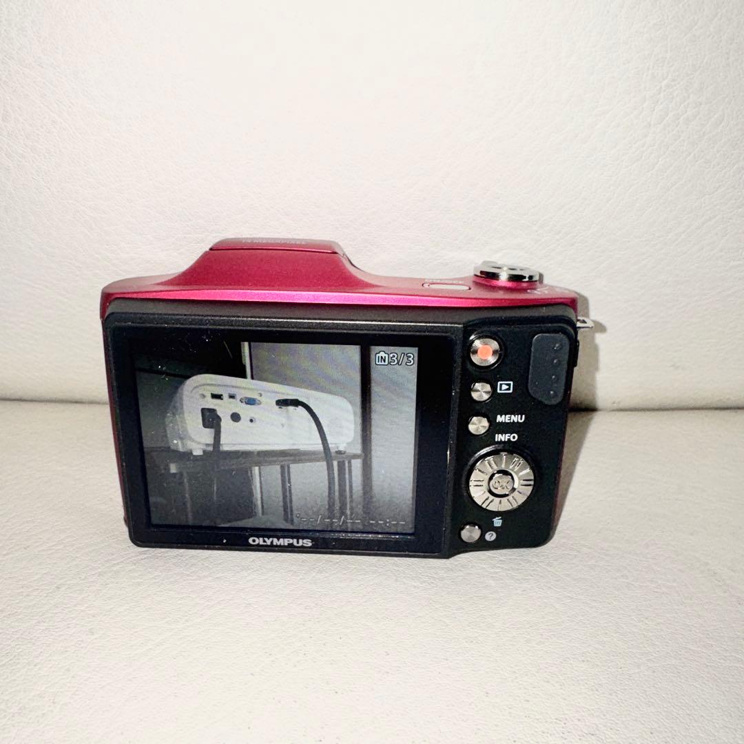【匿名配送】動作確認済OLYMPUS SZ-14 レッド デジタルカメラ　箱