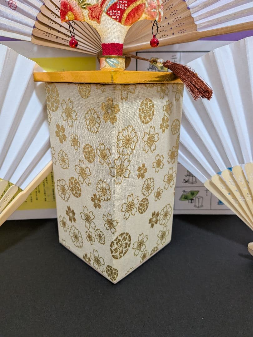 「なんちゃって投扇興」夢二扇子付！無垢桐材使用！新品⑤点セット