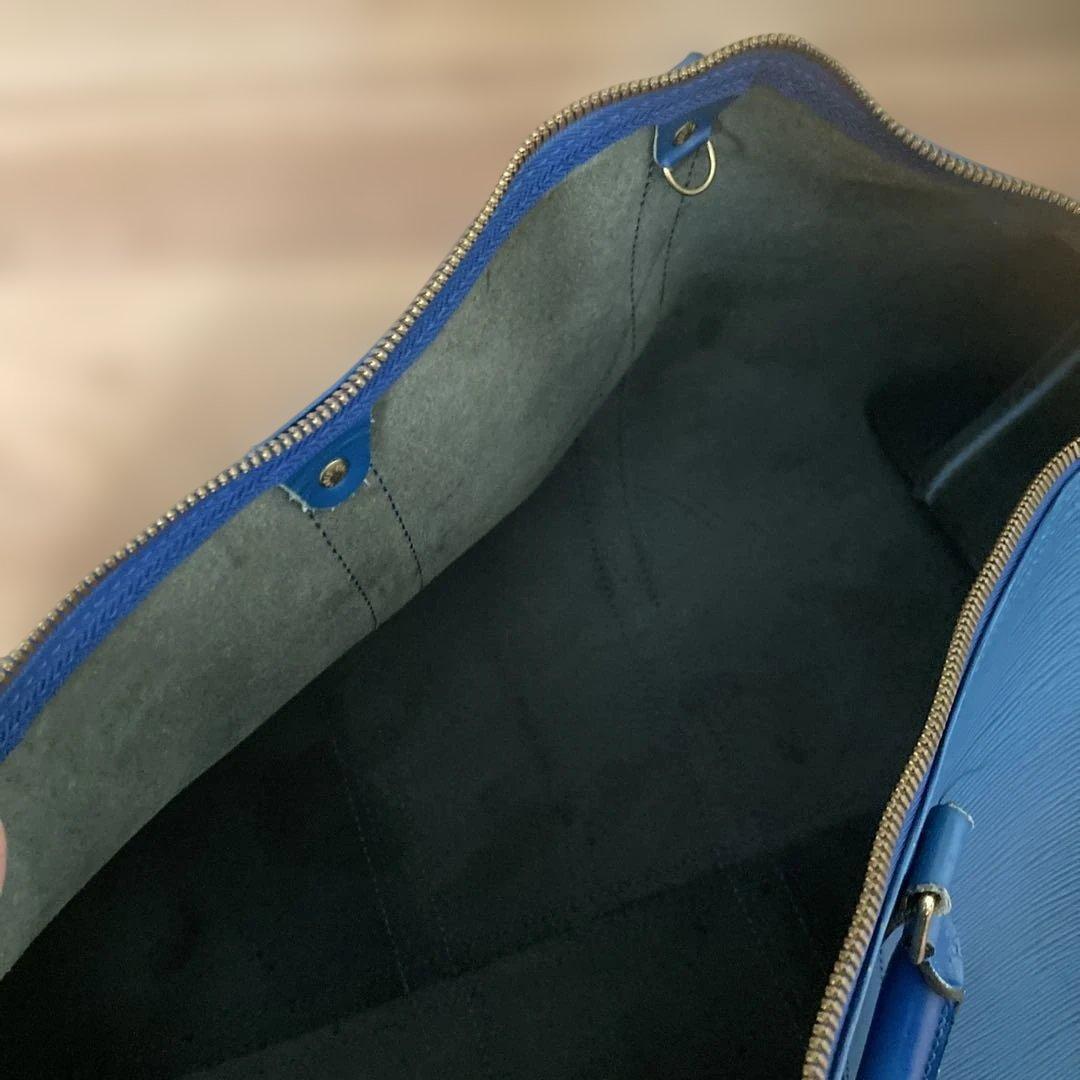 (*店様 ルイ ヴィトン　青いボストンバッグ