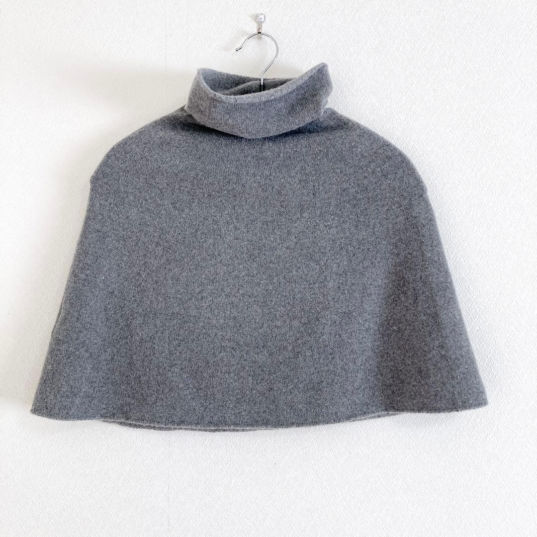 evam eva ウール　セーブル　タートル　ニット　スヌード　グレー