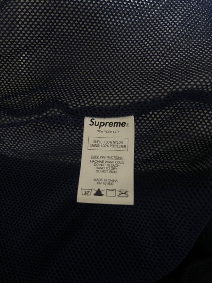 Supreme Sロゴ ナイロンジャケット M ネイビー