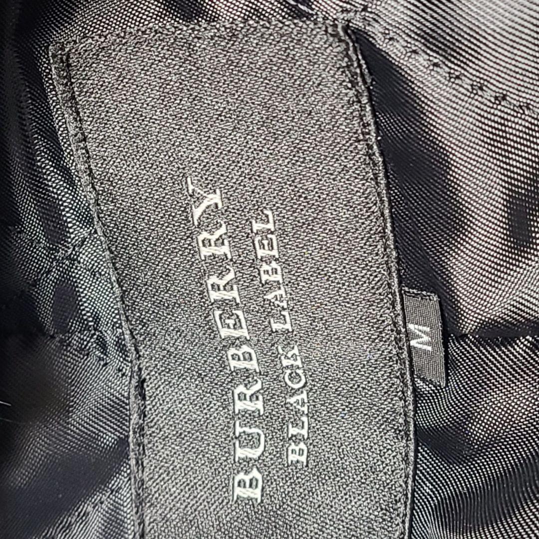 バーバリーブラックレーベル レザー ライダースジャケット スタンドカラー ファー