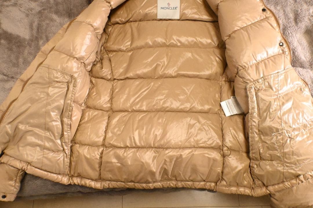 モンクレール ダウンジャケット サイズ1 レディース ベージュ