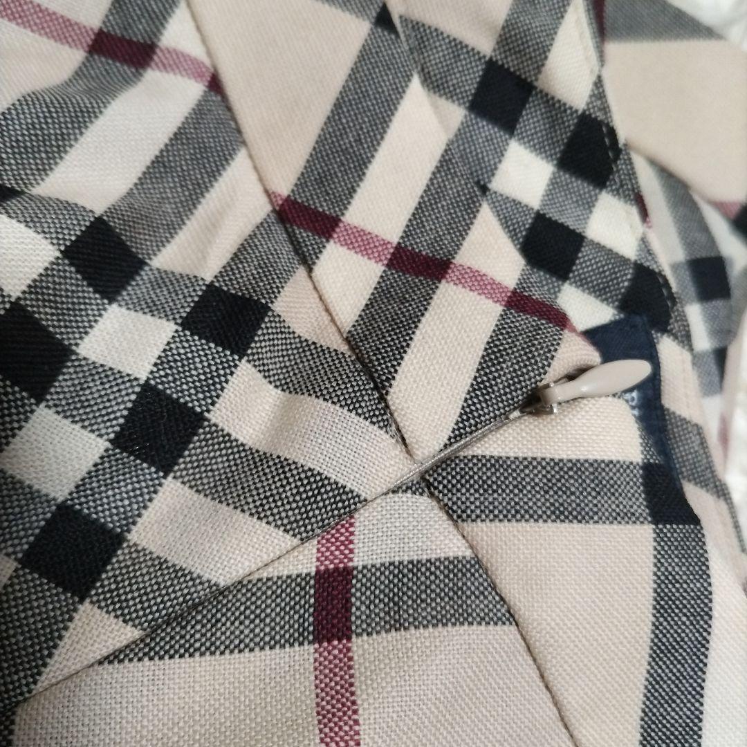 バーバリーロンドン　ロングスカート　ノバチェック　大きいサイズ　フレア　ウール