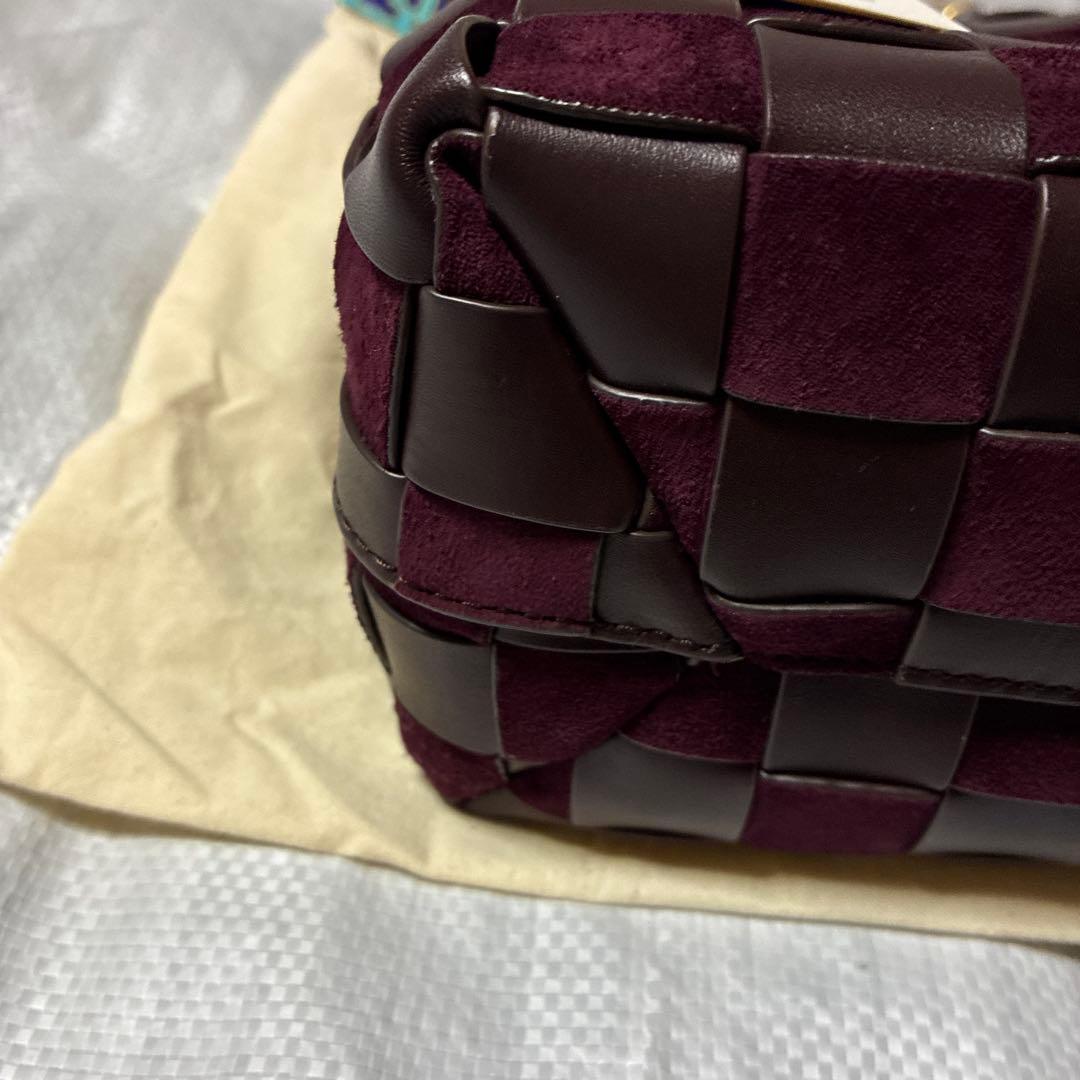 Tory Burch マックグローレザー 2way ブラウンボルドーハンドバッグ