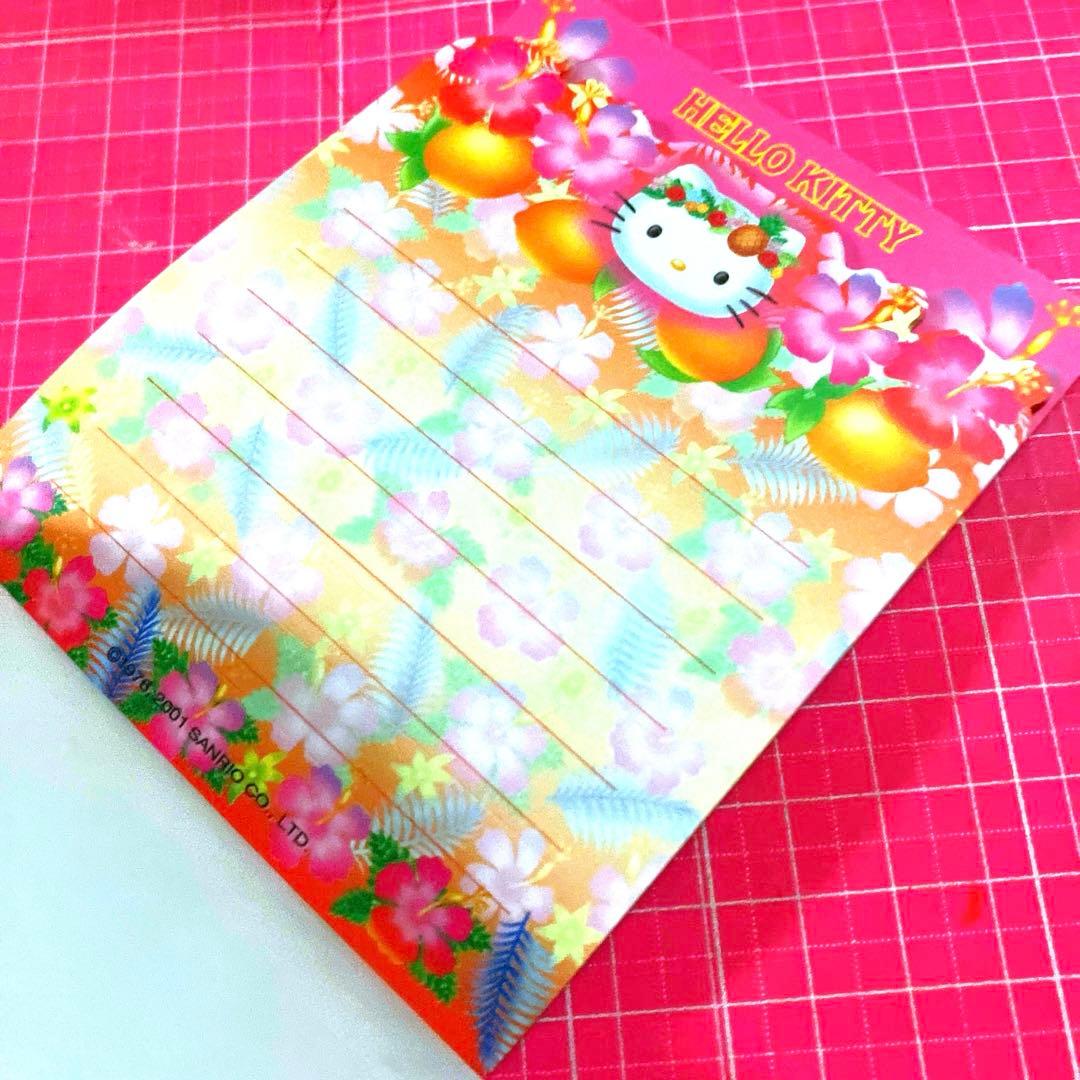ハローキティ　ハイビスカス　ダイカットメモ帳　　激レア★