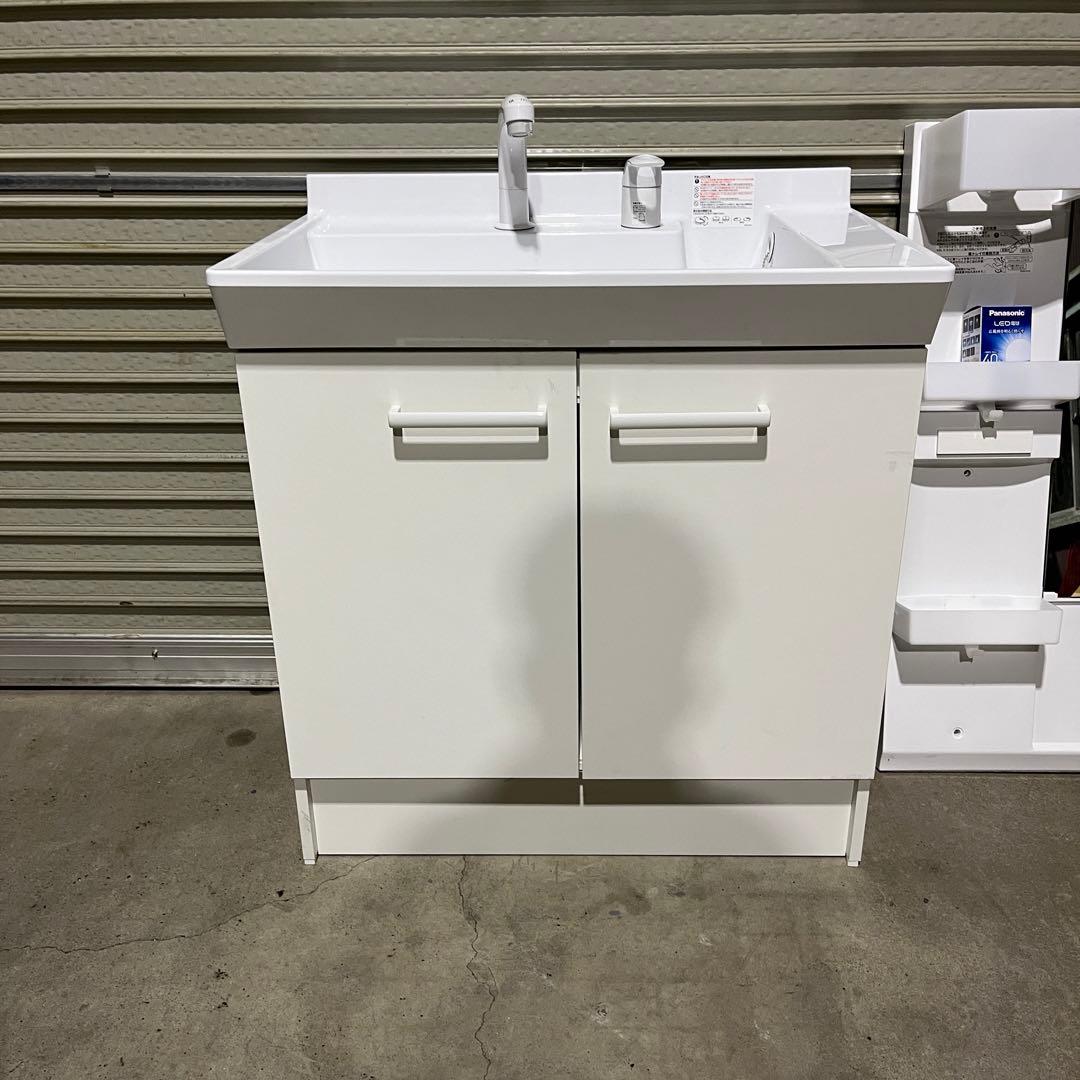 新品購入1ヶ月のみ使用 洗面所 フルセット！キャビネット お湯可