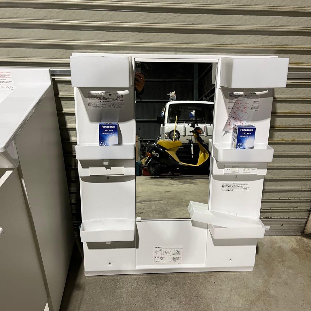 新品購入1ヶ月のみ使用 洗面所 フルセット！キャビネット お湯可