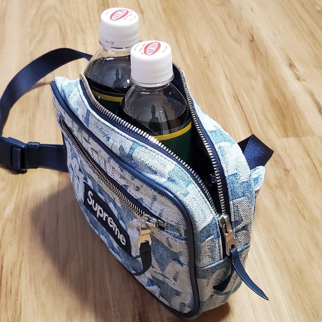国内正規Supreme デニムウエストバック、ステッカー一枚目付き