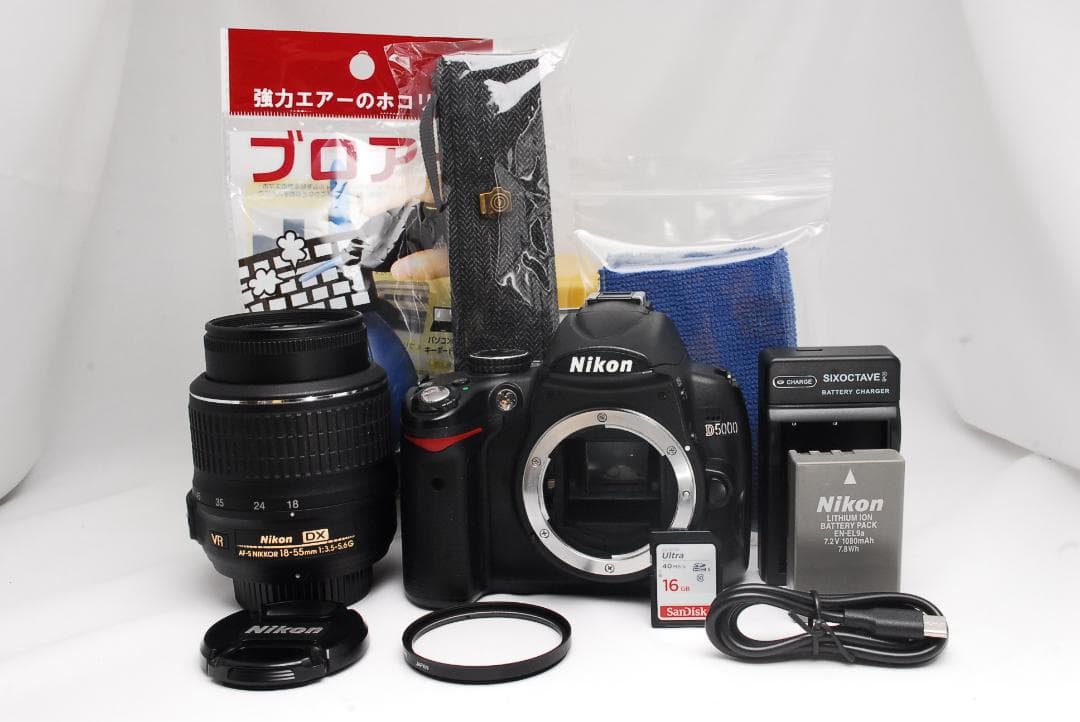 Nikon D5000＋18-55mm VR スマホ転送 一眼デビューに最適！