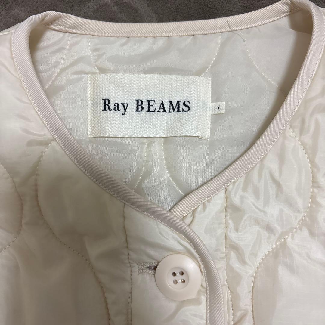 レイビームス　キルティング　2点セットノーカラーブルゾン　コート