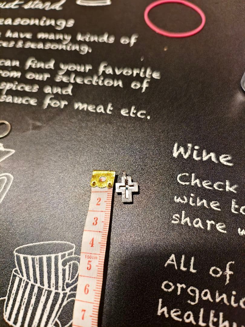 K18WG クロスペンダント