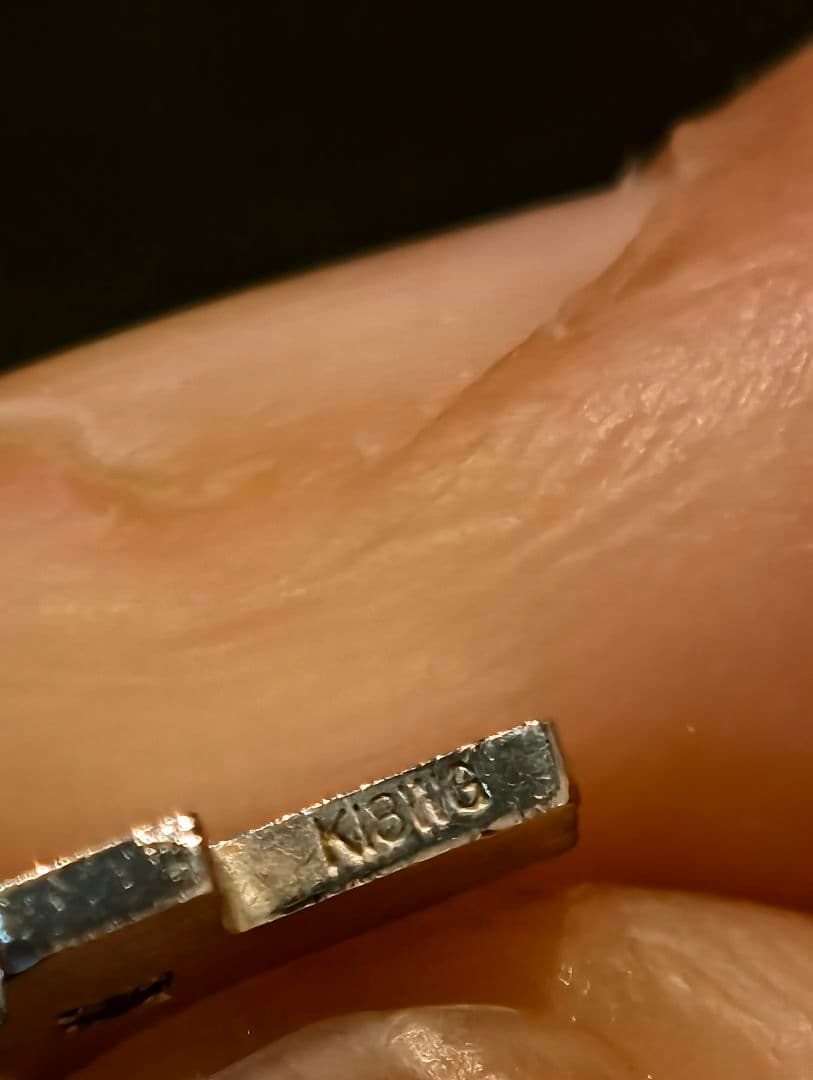 K18WG クロスペンダント