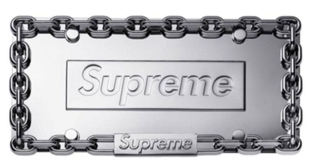 新品⭐︎supreme Chain License Plate frameフレーム