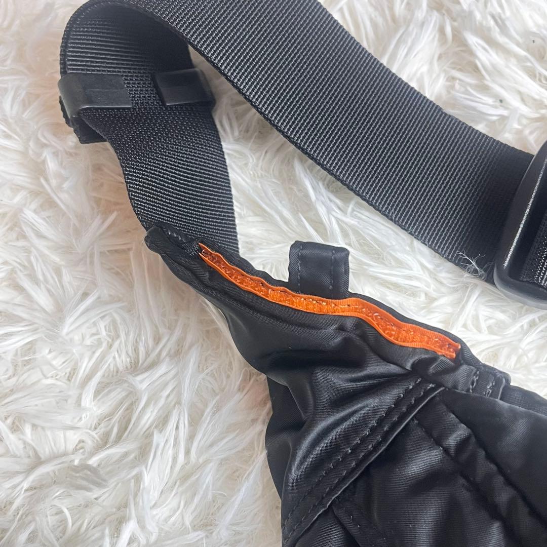 未使用級 PORTER ポーター 現行 タンカー ウエストバッグ L ブラック