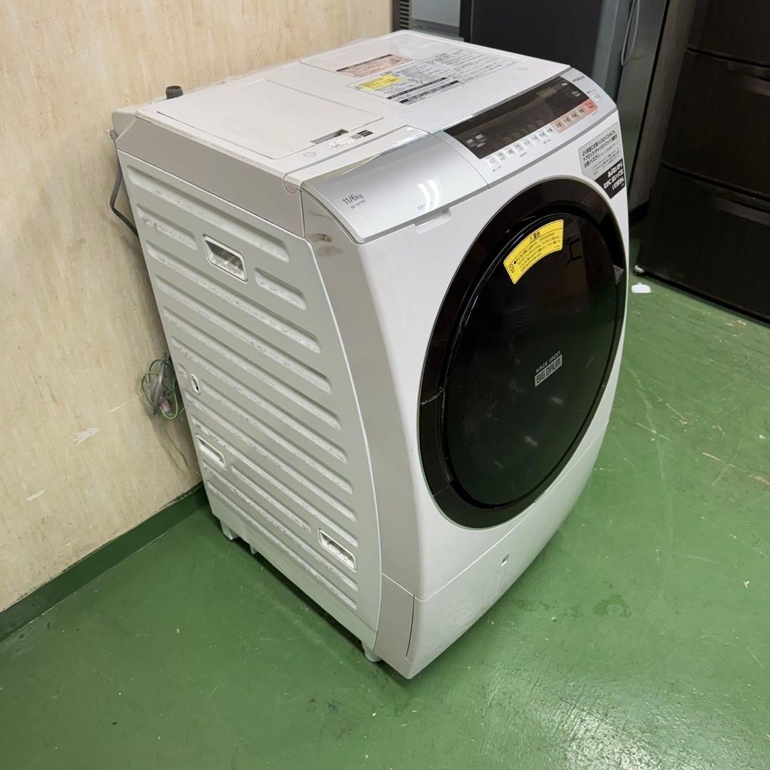 114★2019年製★日立　ドラム式洗濯機　11KG 熱乾燥　洗剤自動投入機能
