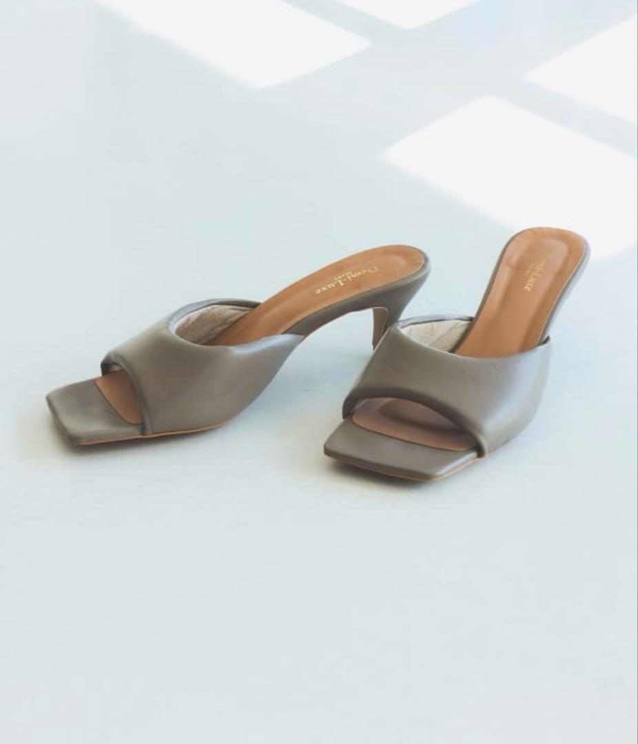 Demi-Luxe BEAMS スクエアパフサンダル .M 目黒越子さん