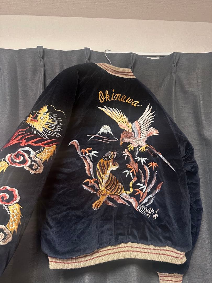 テーラー東洋　スカジャン　別珍×サテン