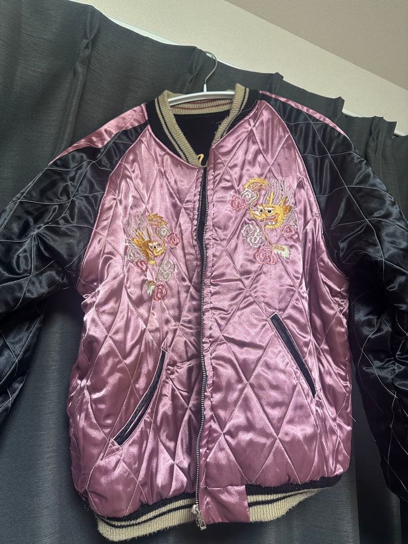 テーラー東洋　スカジャン　別珍×サテン