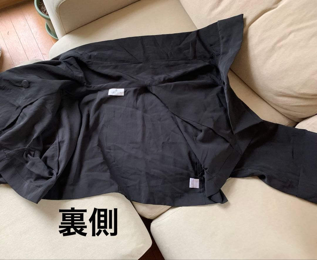 未使用　萌 MOYURU ショート丈　ジャケット　オーバーサイズ　ブラック