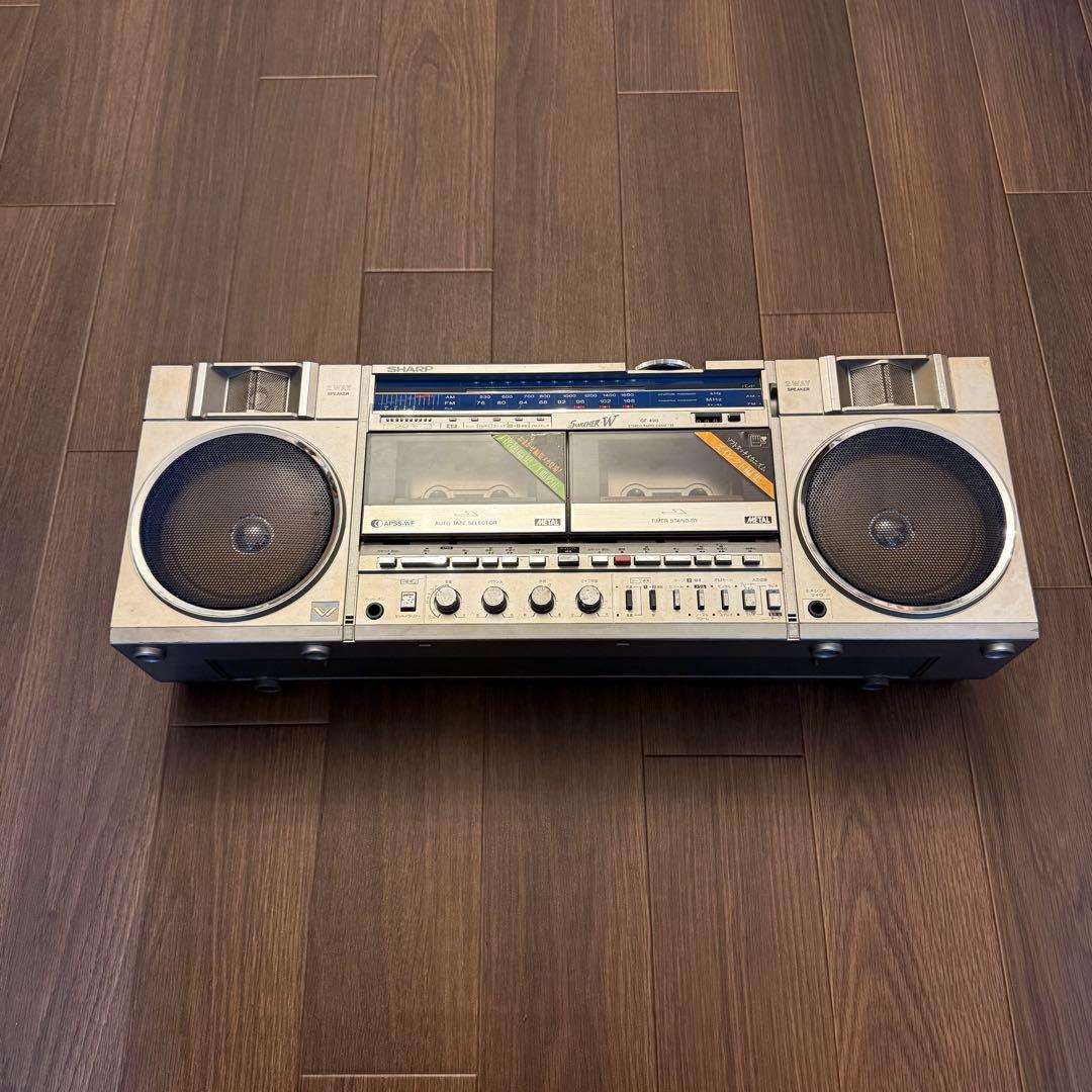 SHARP GF-490 Searcher-W 大型ラジカセ 動作未確認