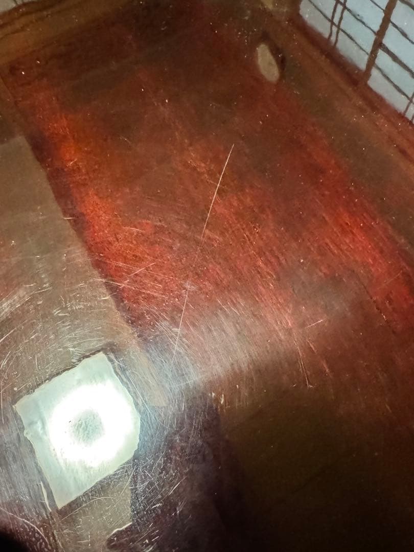 木製座卓 濃い茶色 1350-750-350