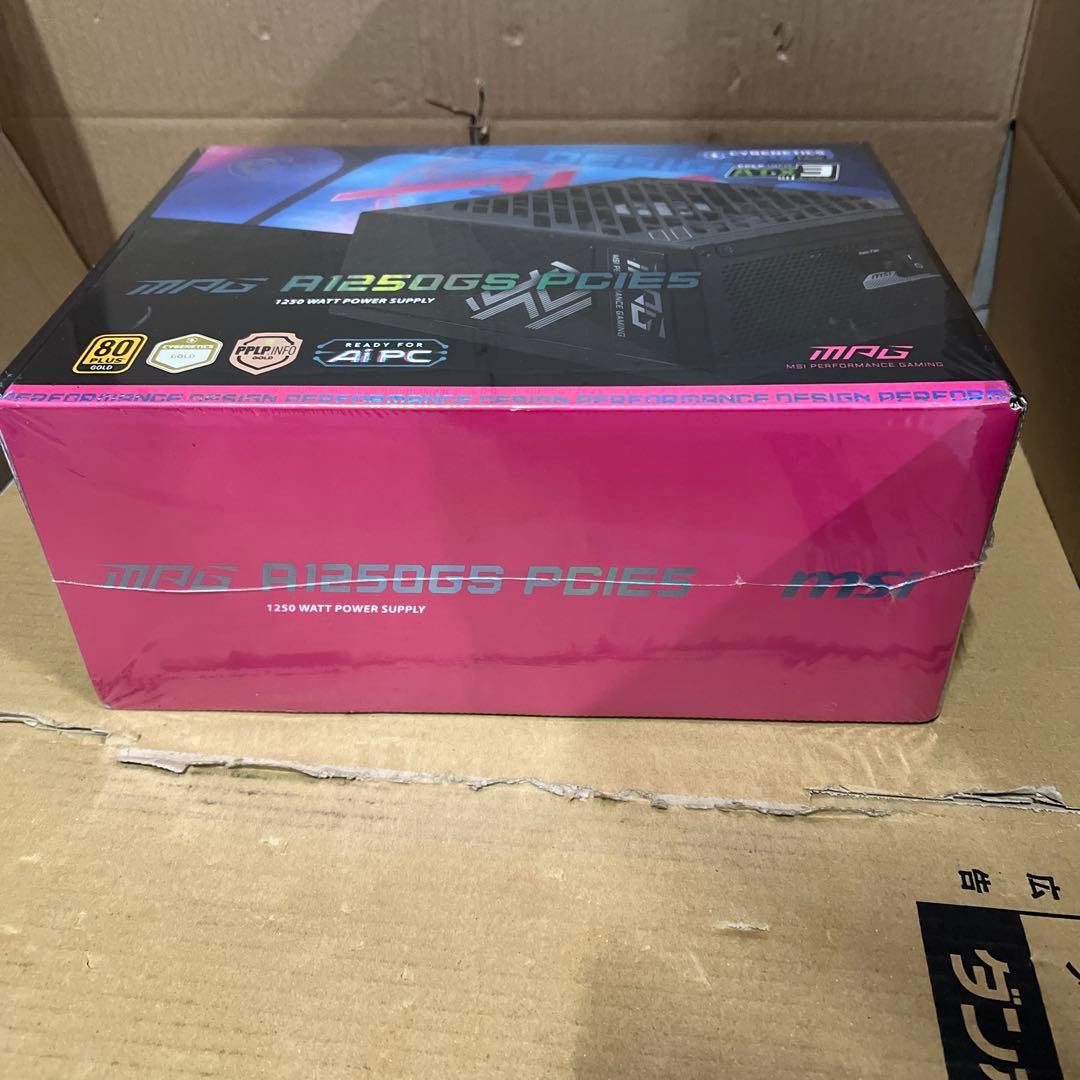 MSI MPG A1250GS PCIE 5.1 ATX 3.1 ゲーム用電源