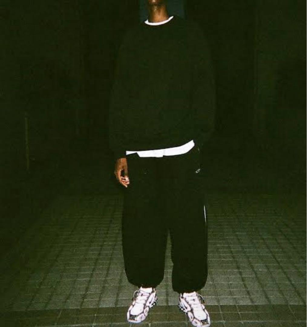 private brand by s.f.s フリースパンツ 黒