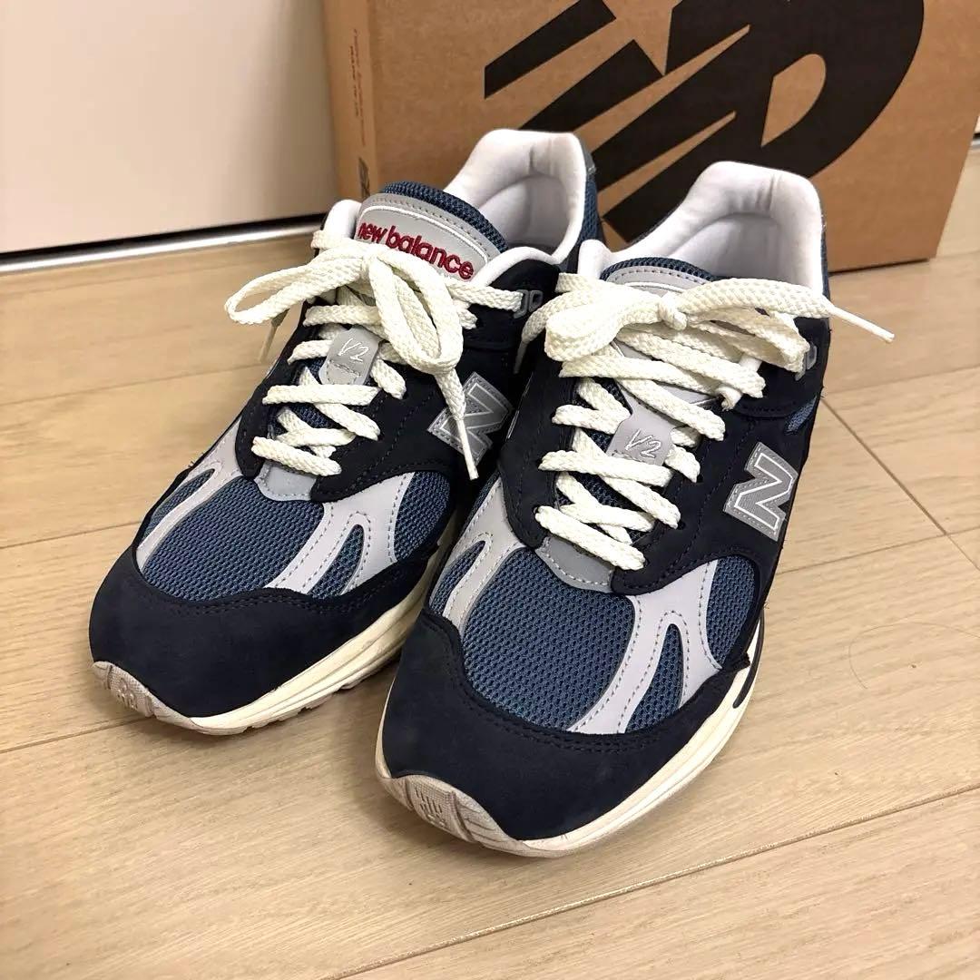 【極美品】New Balance U991VN2 26.5cm ネイビー UK製