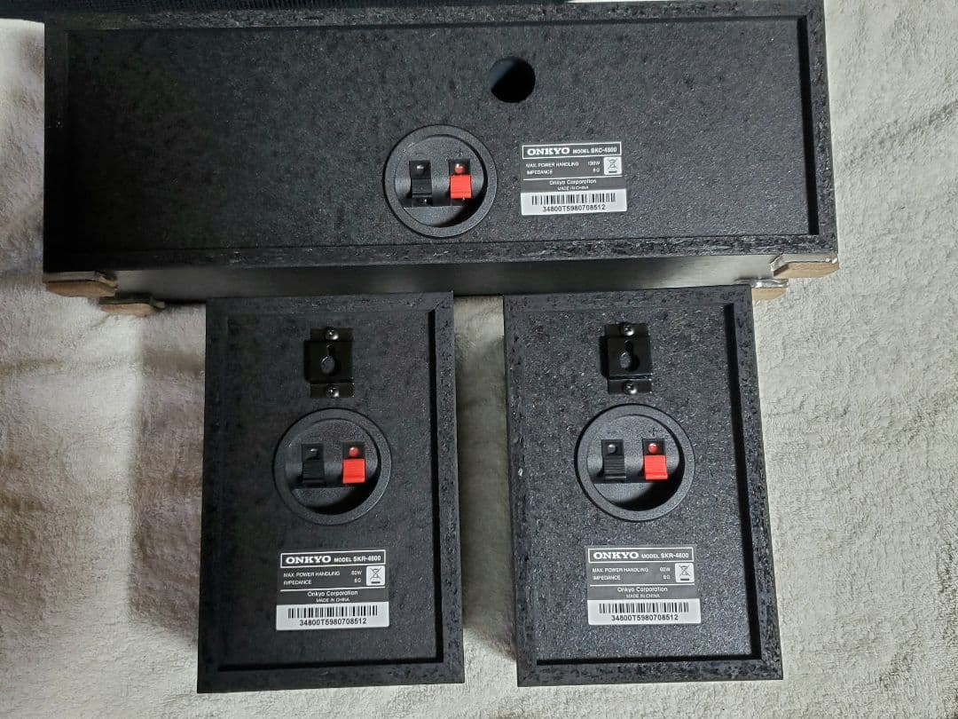 良品 元箱付き ONKYO SKS-4800 ブラック スピーカーセット