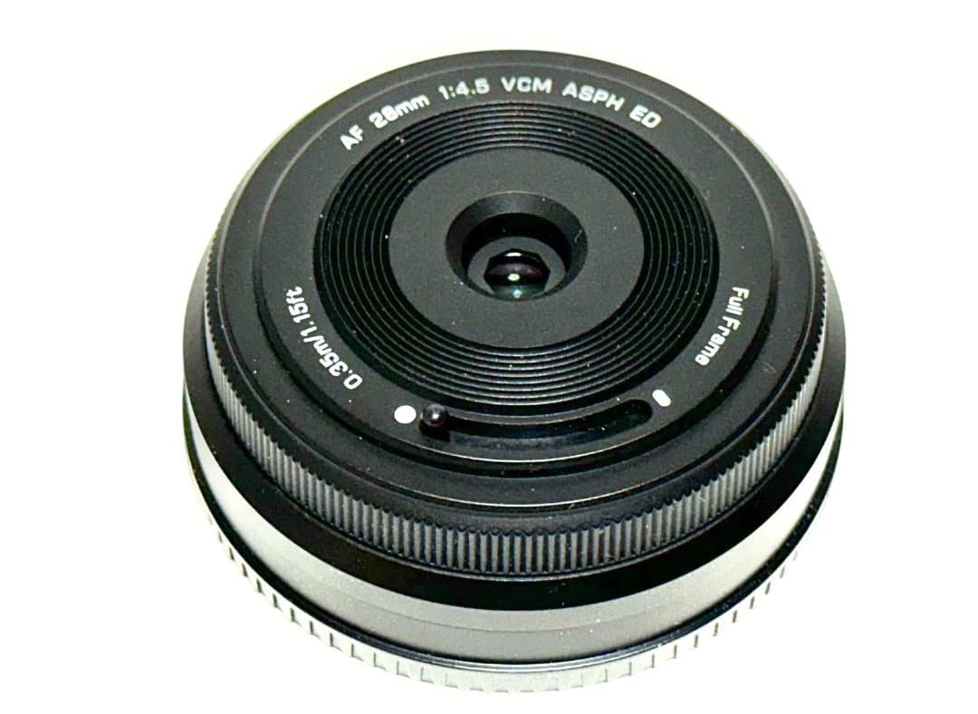 VILTROX AF 28mm f/4.5 レンズ（広角パンケーキレンズ）