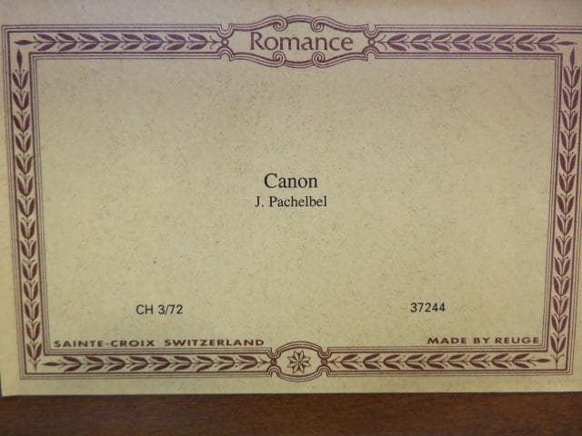 き*こ様 6ee1355 リュージュ社のオルゴール 曲カノン　スイス製　アンティ