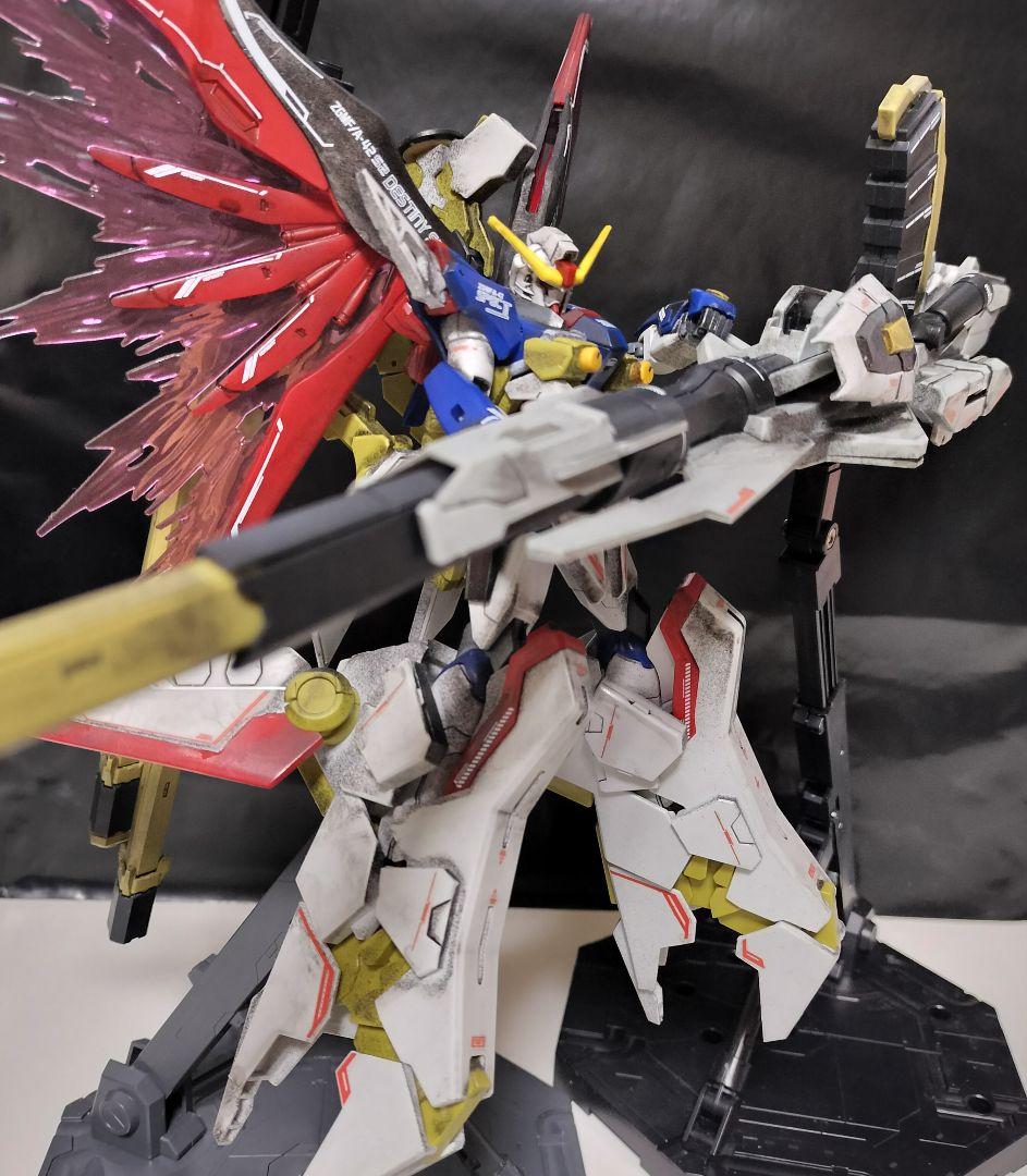 HG 1/144　ディスティニーガンダム　 ゼウスシルエット　ウェザリング完成品
