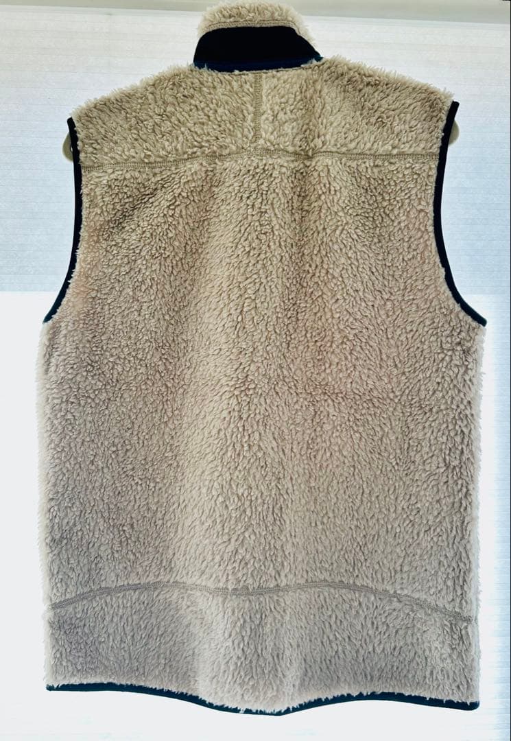 Patagonia フリース ベスト ベージュ/ネイビー