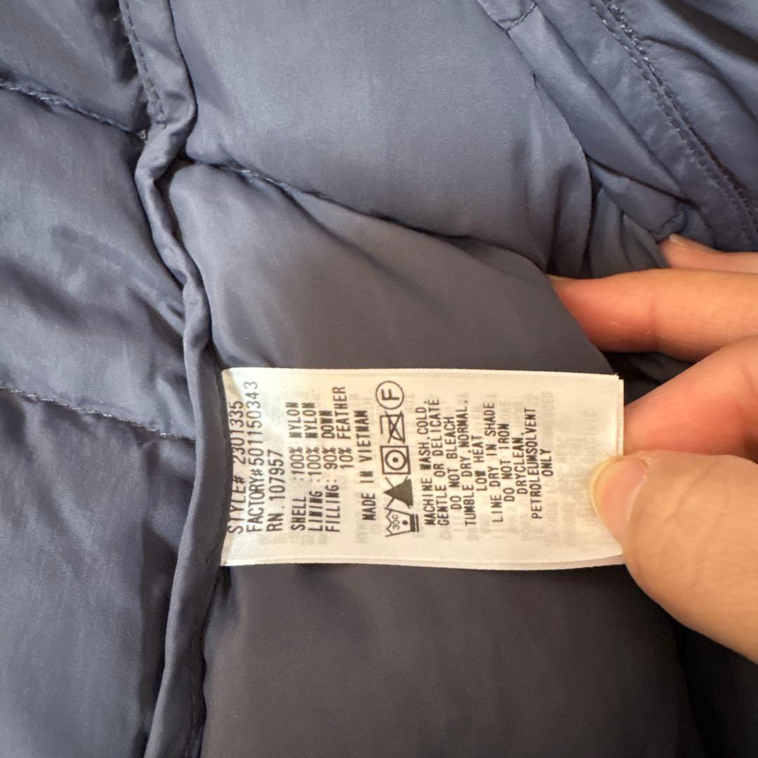 mont-bell フード付きダウンジャケット M ダークグレー