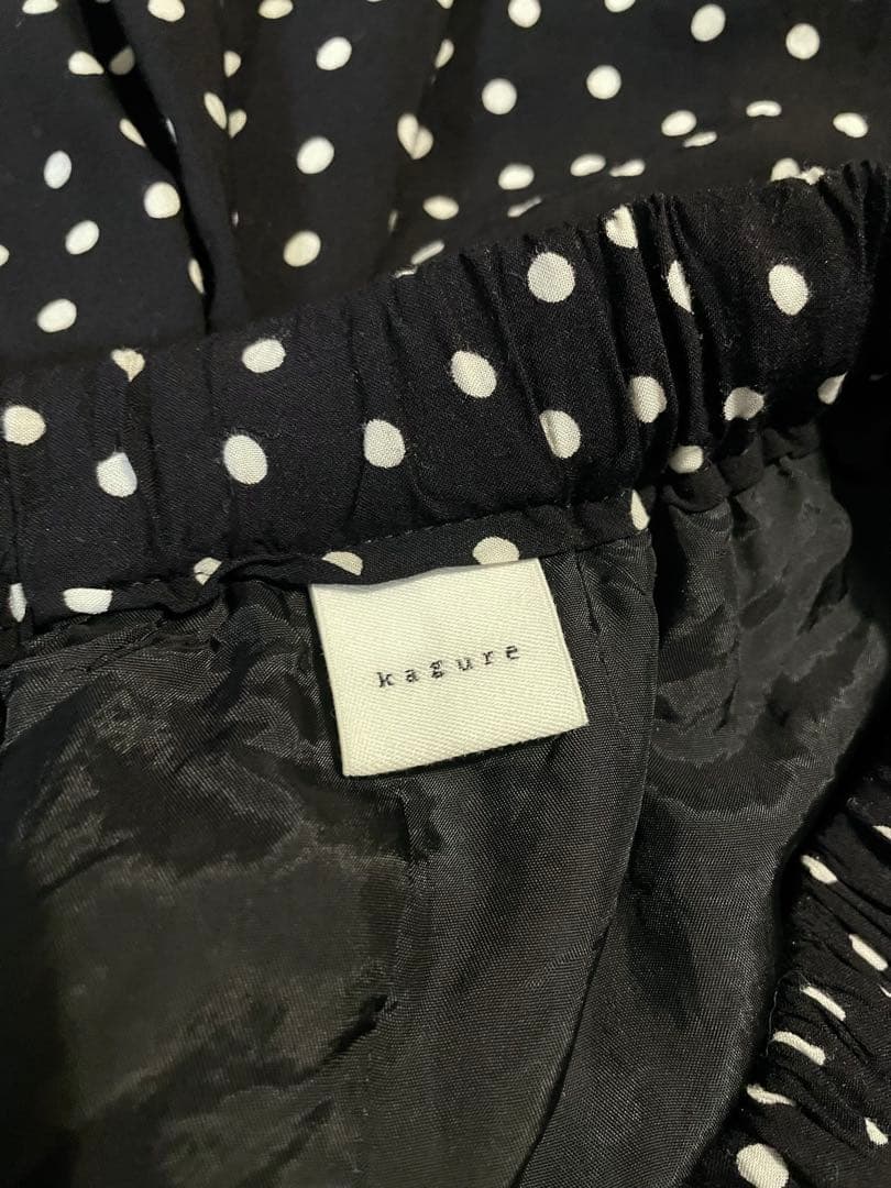 かぐれ　kagure　ギャザードットスカート