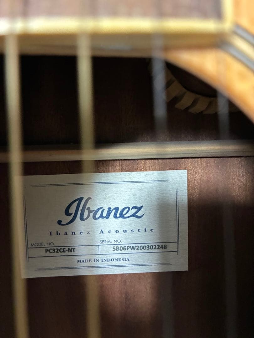 Ibanez アコースティックギター カッタウェイ エレアコ ケース付き