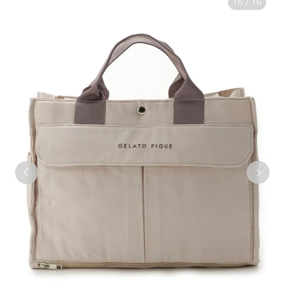 新品 ジェラピケ ショルダーバッグ マザーズバッグ ベージュ