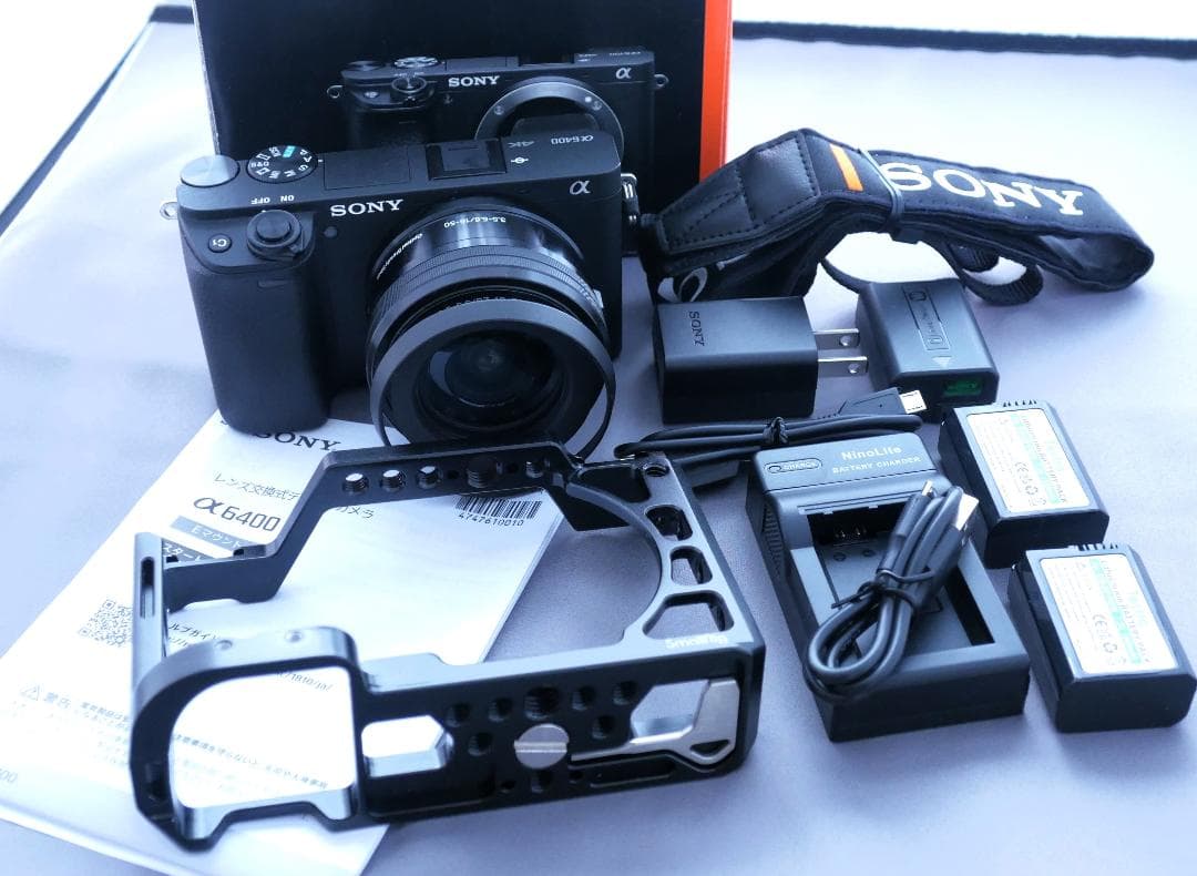 SONY α6400＋標準ズームレンズセット極上美品＋付属備品多数