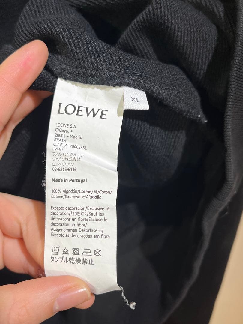 LOEWE ブラック 長袖スウェット