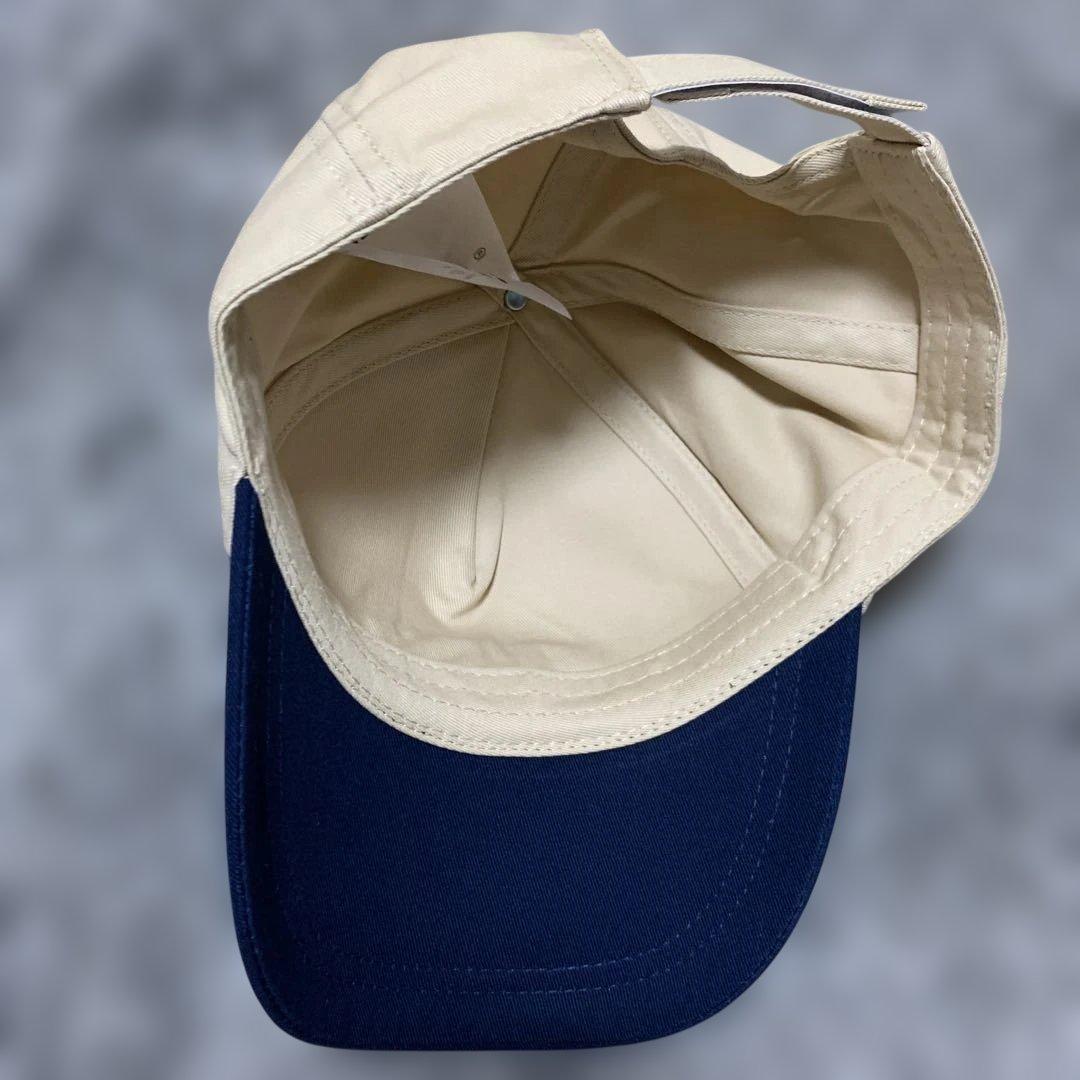 miu miu ベースボールキャップ ベージュ/ネイビー