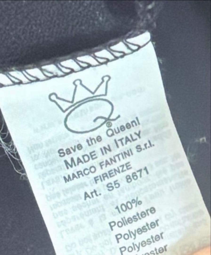 希少♡SAVE THE QUEEN セレブワンピース イタリア製　総柄　刺繍