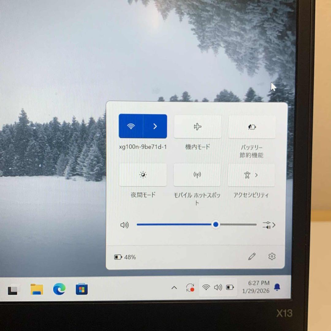レノボ Thinkpad X13 i5-10210U 8GB SSD256GB