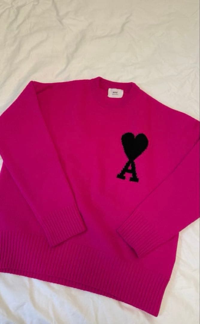 ぽむさん専用/AMI PARIS ピンク ニットセーター　GINZA SIX購入