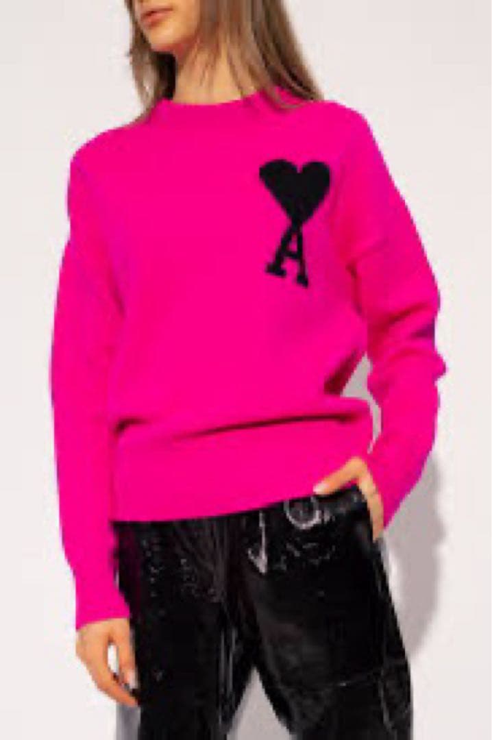 ぽむさん専用/AMI PARIS ピンク ニットセーター　GINZA SIX購入